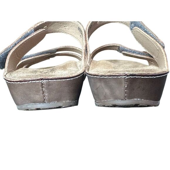 L’Artiste Spring Step Freesia Hand Painted Adjustable Sandals Size 40 US 9 - Picture 3 of 11